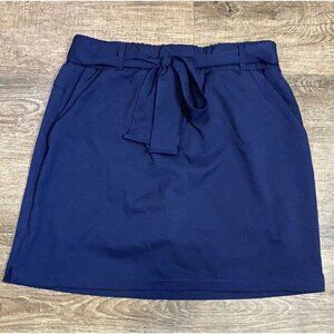 Saint John’s Bay Women’s Golf Casual Athletic Belted Skort American Navy Size SM